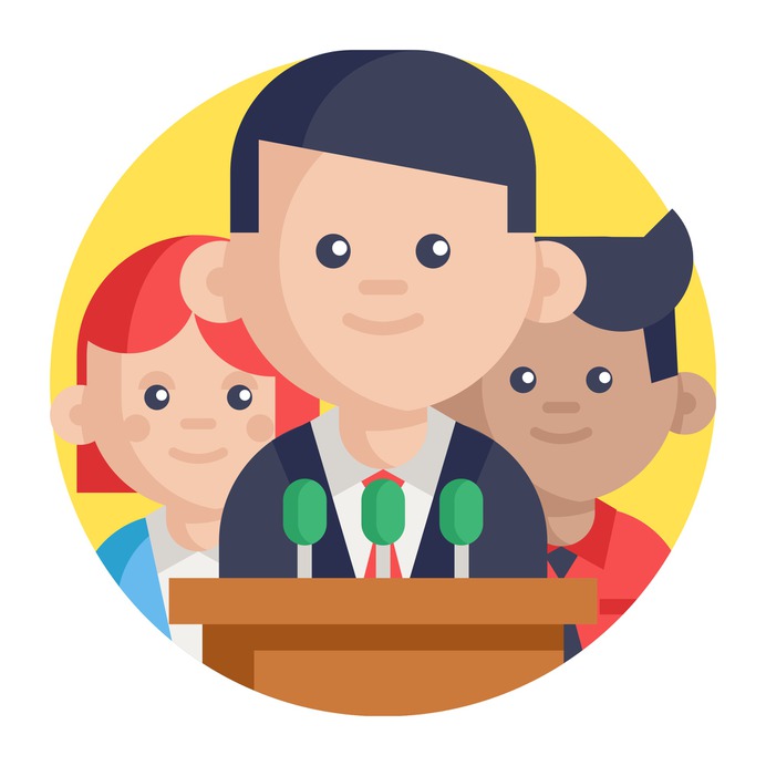See more icon inspiration related to leader, speech, leadership, boss, team, teamwork, group, person, conference, communications, networking, business, communication and people on Flaticon.