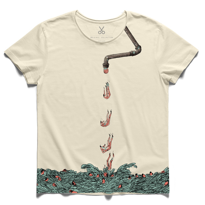T-shirts design idea #34: gravity beige tee tshirt