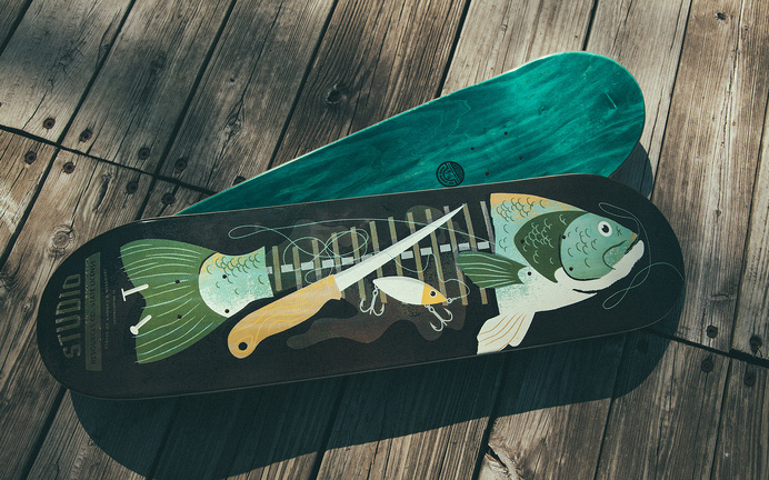 When Skateboarding, Fishing and Badges Collide! | Allan Peters' Blog #skateboard #fish