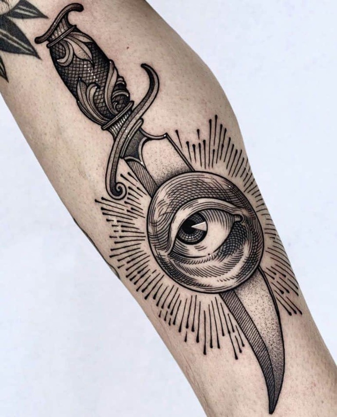 20 Striking Dagger Tattoos • Body Artifact