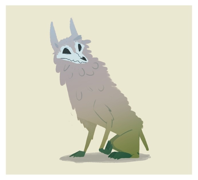 dailycryptodrawings: 74: Montauk MonsterI know it was a good ol ringtail corpse, but I pictured some bizarre faceless raccoon-dog-thing.Req #bizarre #raccoon #illustration #art #monster #scary