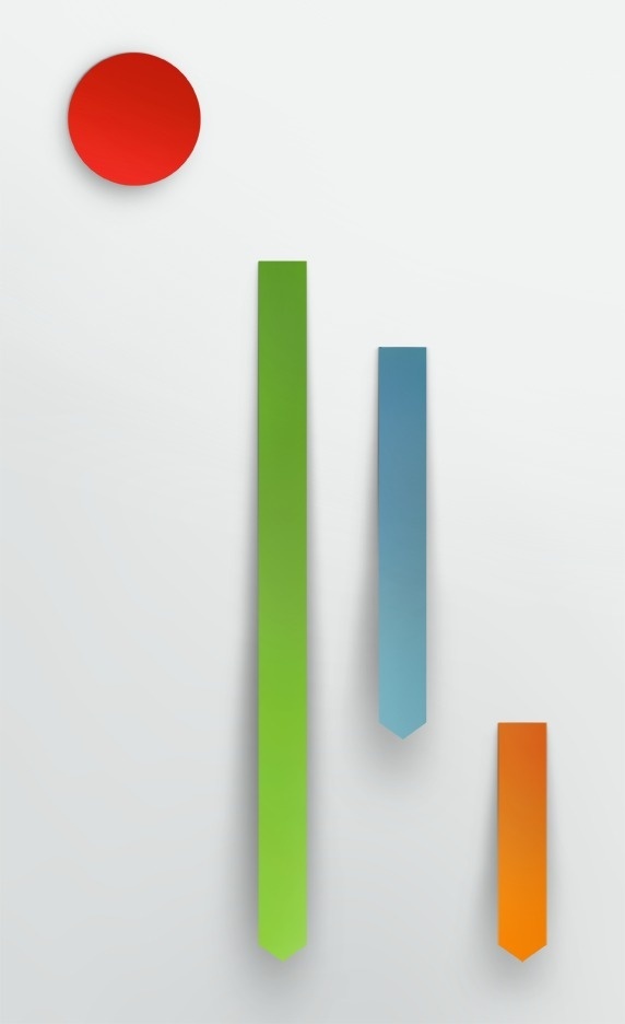 mkn design Michael Nÿkamp #cut #red #orange #graph #shadow #gray #blue #paper #chart #life #green