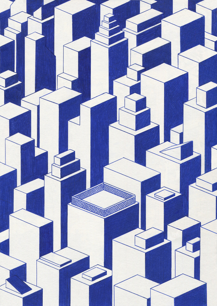 Blue Lines Series by Kevin Lucbert