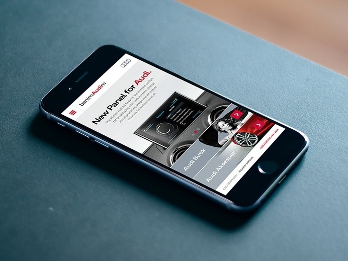 Audi Mobile Site #site #design #app #mobile #minimal #art #audi #car