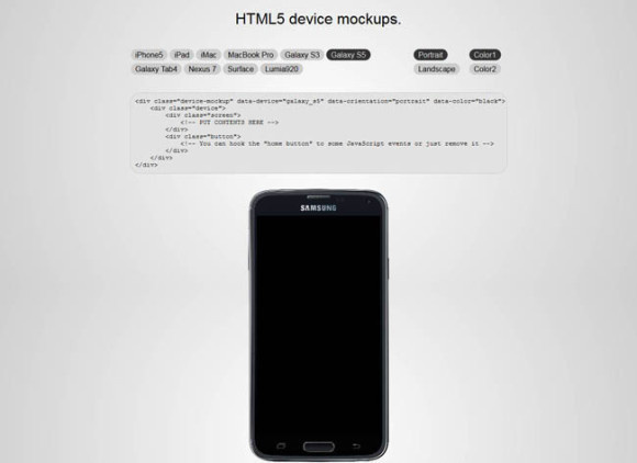 CSS3 HTML5 Device Mockup