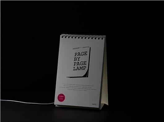 Creative Table Lamp "Page by Page" #art