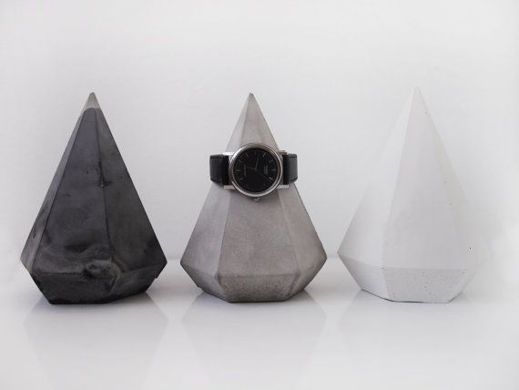 concrete diamonds by frauklarer #accessories #concrete #concretediamond #decor #decoration
