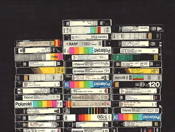 VHS - F C H i C H K 'L #thornton #illustration #brown #hollis #vhs #painting