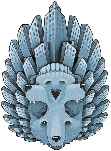 Works - Jeremy Fish - Artists - Mark Moore Gallery #painting #illustration #art