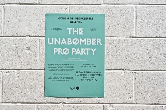 Unabomber Poster | Catalogue #poster #typography