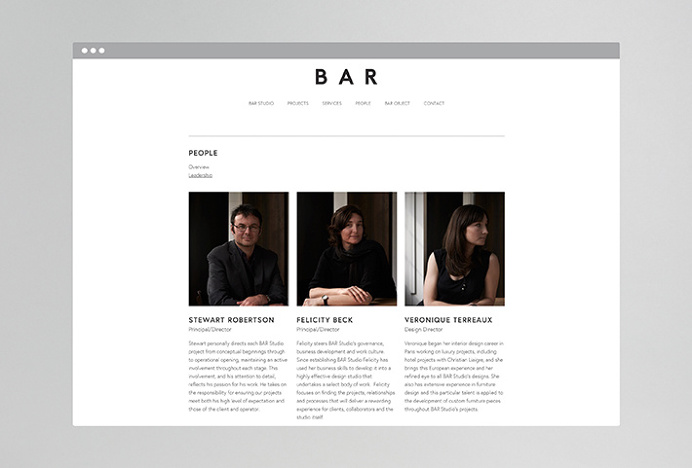 Beck & Robertson (BAR) by Thomas Williams & Co. #website #web #design