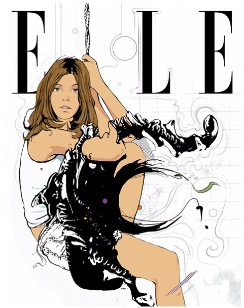stephanemanel illustration elle #fashion #elle #illustration