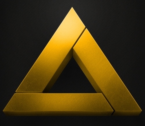 Dribbble - Triangle_Unlocker_Dribbble_Big.jpg by Jesse Penico #adventure #jesse #triangle #gold #zelda