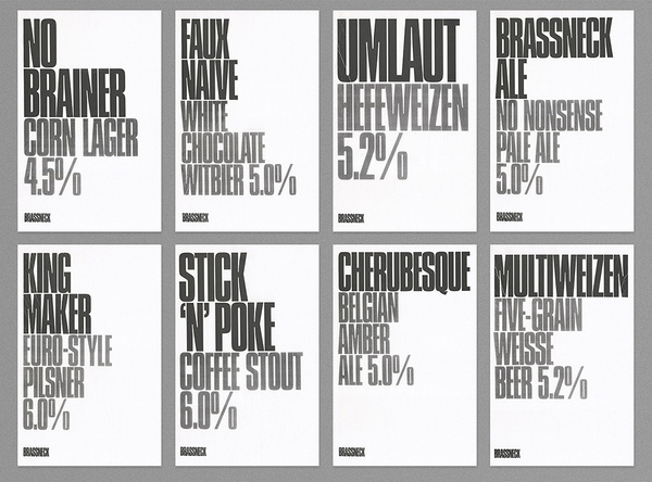 Post-projects - Brassneck Brewery #type #poster