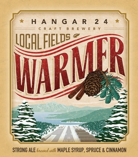 Hangar 24 Craft Brewery Warmer Label #packaging #beer #label #bottle