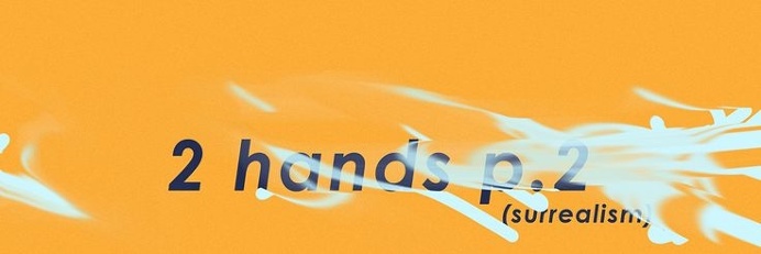 vinyl cover "2 hands p.2 (surrealism)" #leggo #surrealism #glitch #hands #abstract #purple