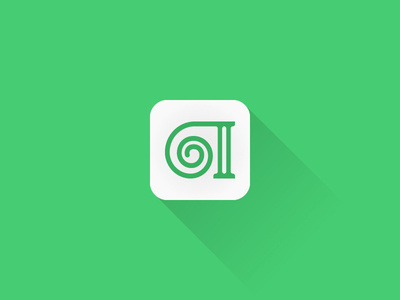 Icon for software for architects called Athene. #icon #athene #software #tsanev #monogram #architecture #sofia #bulgaria #capitel #column