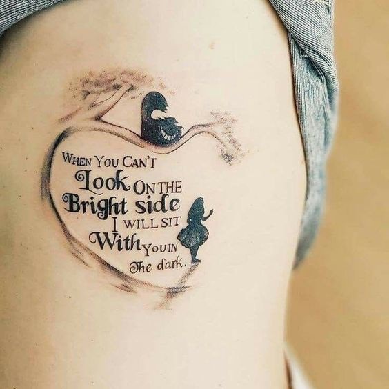 when you can't look on the bright side tattoo