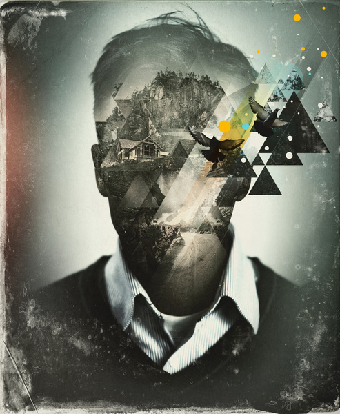 Existentialism Art Print #geometry #design #graphic #poster