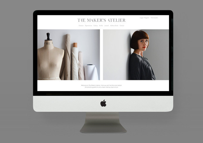 The Makers Atelier website #responsive #website #fashion #patterns #dressmaking