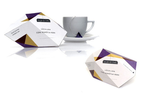O Gesto e a Embalagem on Behance #packaging #design #cubism #tea #multifaceted