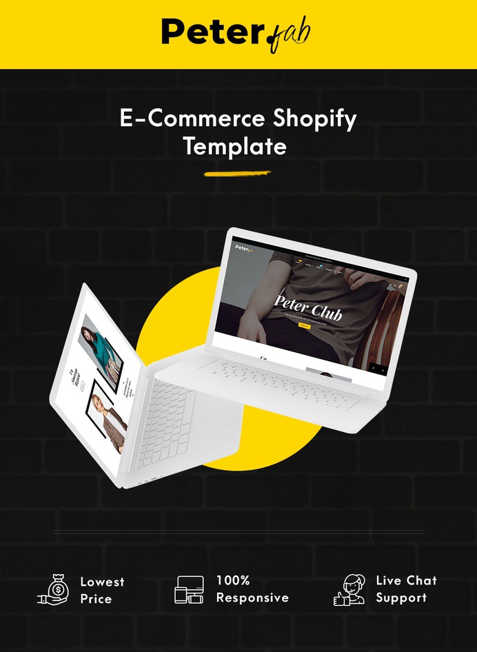 #Peter #Fashion #Boutique - #Shopify Multi-purpose Responsive #Theme | #TemplateTrip #eCommerce #Website #Design