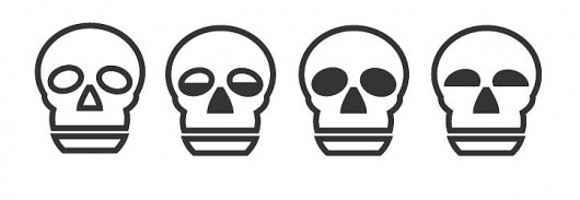 THIS N THAT GRAPHICS #skull #blackwhite #four