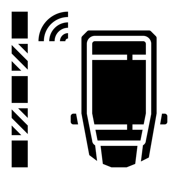 See more icon inspiration related to park, sensor, parking sensor, sensors, intelligence, electronics, radar, parking, security and car on Flaticon.