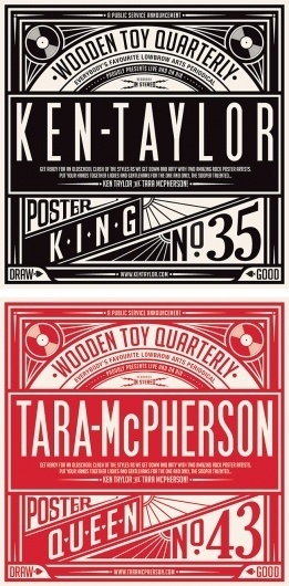 Timbas Type & Logo Dept. #ken #taylor #gigposters #tara #posters #macpherson #concerts