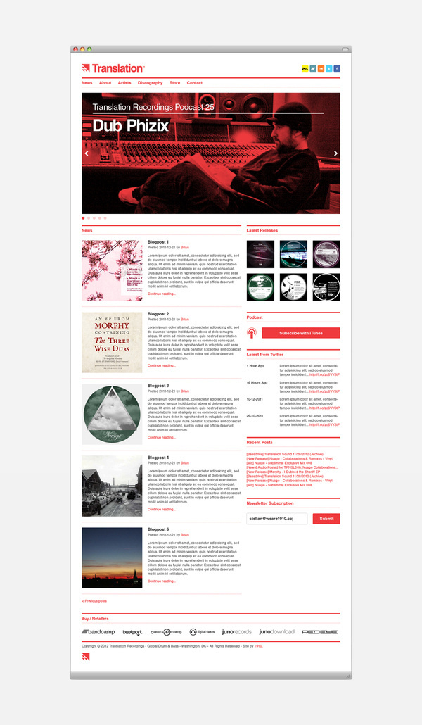 Translation Recordings on the Behance Network #grid #web
