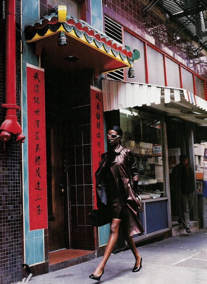 Lorraine Pascale by Gilles Bensimon for Elle US October 1995