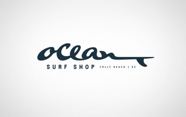 OCEAN_SURF_SHOP_FOLLY_BEACH_LOGO_CHARLESTON #logo design