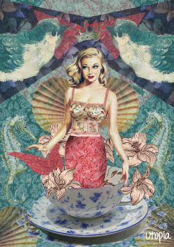 l'oceano in mano (2015) www.facebook.com/persistenteutopia #utopia #collageart #artwork #digitalcollage #art