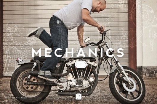 Mechanics : Ruttloff-Garments // Johann Ruttloff #rutloff #identity #motorcycle #typography