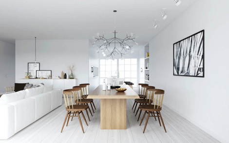 Norse Minimalism xe2x80x94 AT.Design&Viz #interior #white #design #black #minimal