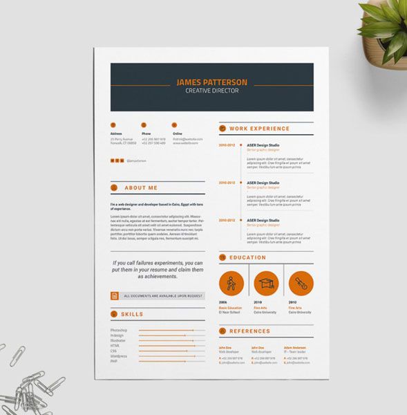 Free Creative Indesign Resume Template