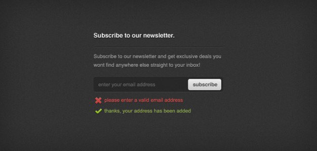 Newsletter sign-up form (psd) Free Psd. See more inspiration related to Web, Sign, Ui, Buttons, Newsletter, Form, Psd, Dark, Simple, Web button, Sign up and Horizontal on Freepik.