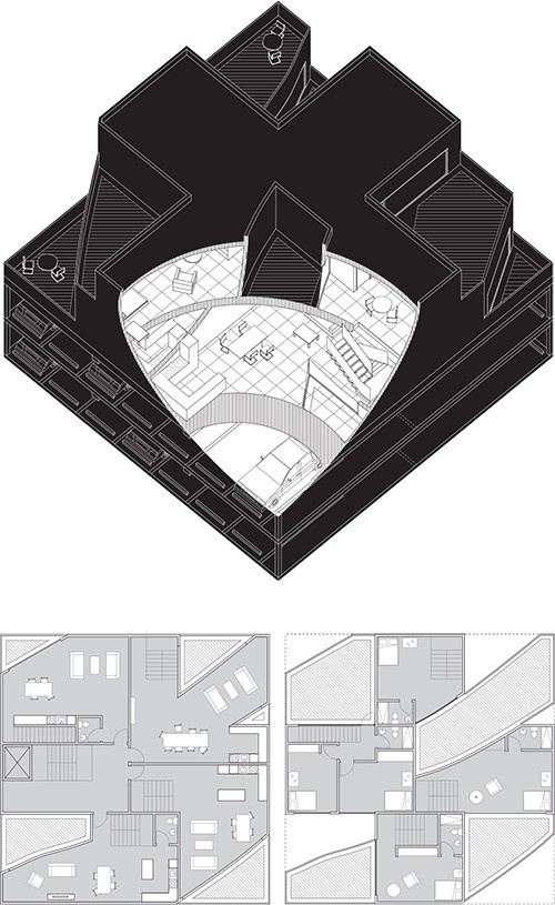 CittÃ : Chris Norton Riley #architecture #axonometry