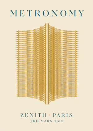 Metronomy in Paris print by James Kirkup #paris #a3 #poster