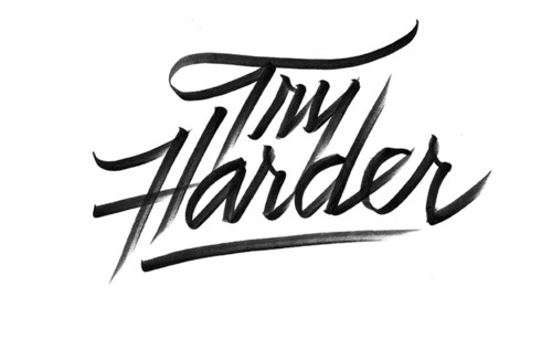 Typeverything.comTry Harder by Erick Marinovich. #logo