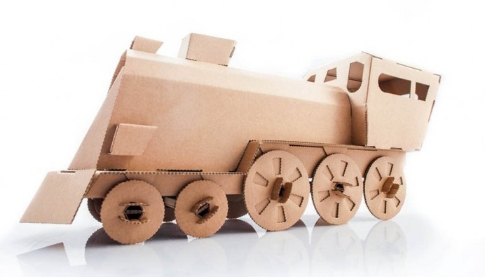 lokomotywa #toy #cardboard #locomotive