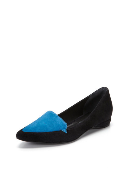 Pour La Victoire Astrid Flat #fashion #blue #suede