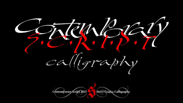Contemporary Script Calligraphy #calligraphy #steveczajka