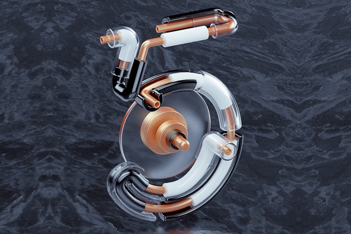 awesome #3D #Typography by machineast. #3dillustration