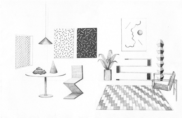 3CH #draw #pencil #memphis
