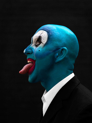 clown face by PEROU #portraits #celebrity #photography