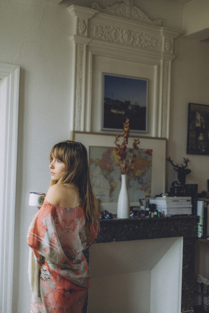 Emily wearing Athena Procopiou kimono #photo #girl