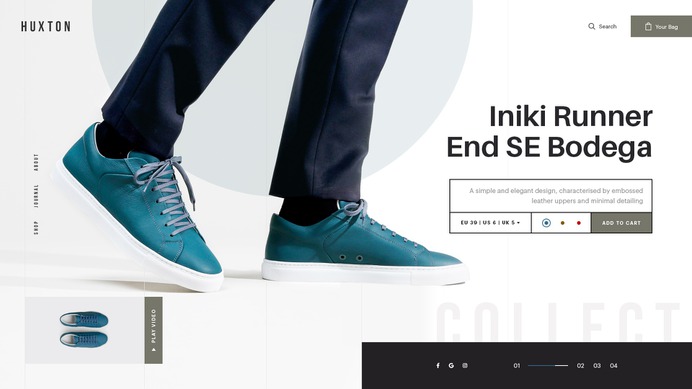 The huxton hero concept for shoes