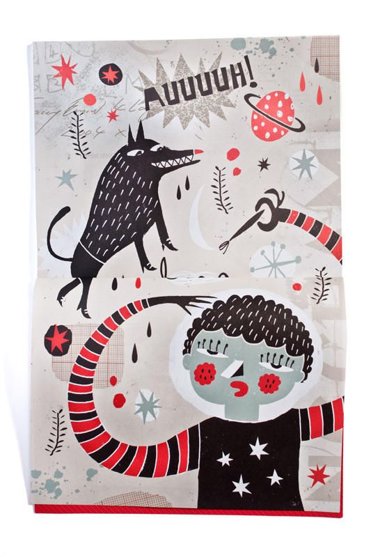 Plastik Banana #cute #illustration #wolf
