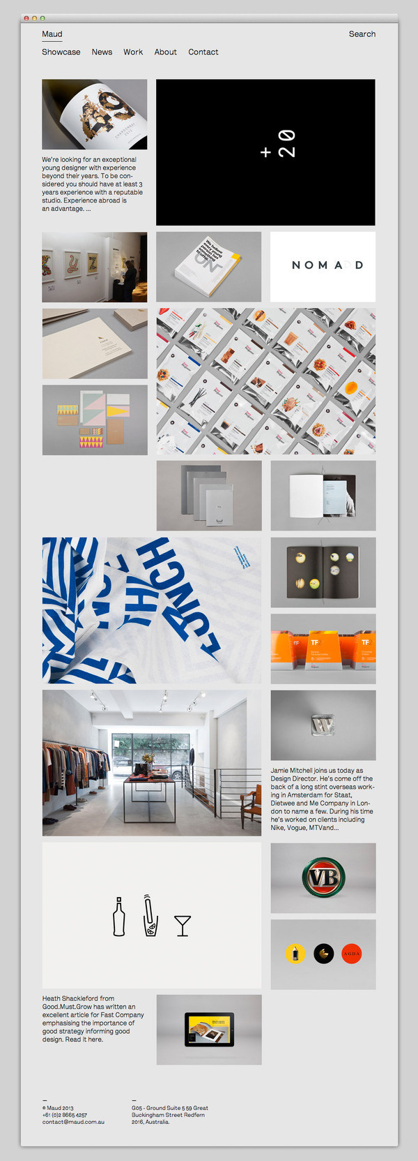 MAUD #website #layout #design #web